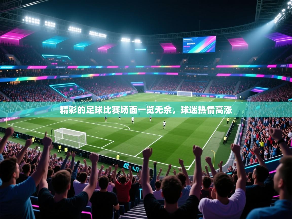 精彩的足球比赛场面一览无余，球迷热情高涨